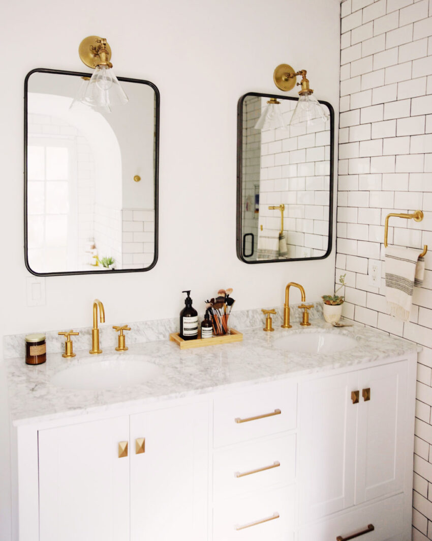 Install Spray Paint Bathroom Cabinets