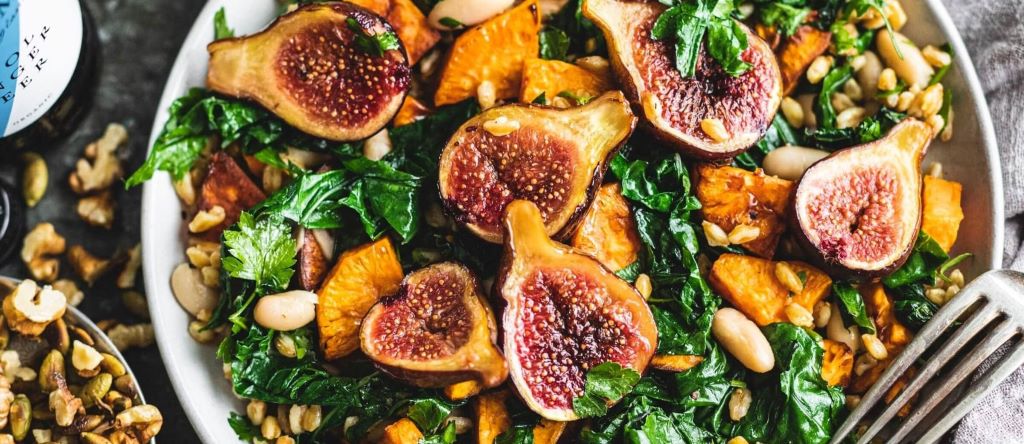 Walnut and spelt warm salad recipe