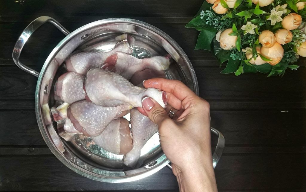 What is the point of boiling chicken