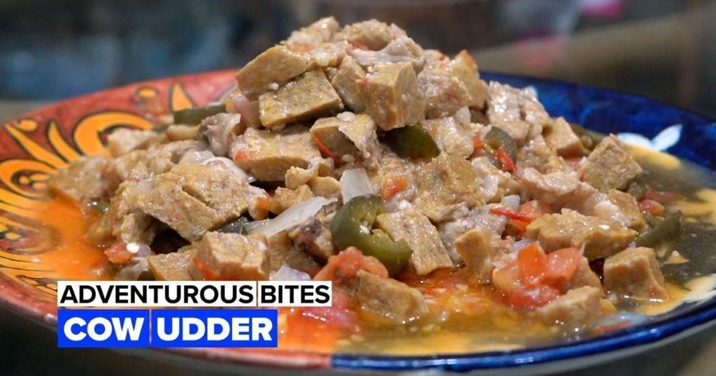 What is cooked cow's udder called