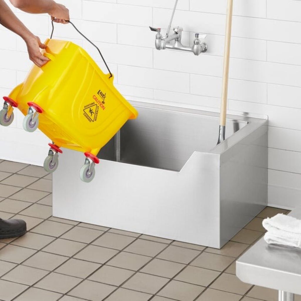 Where is the best place to dump mop water