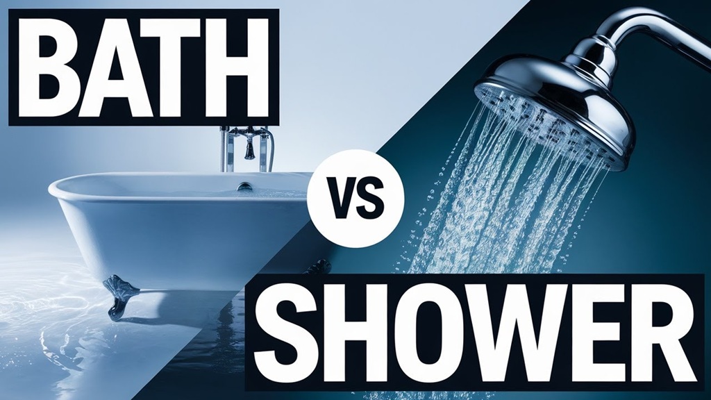 Is it better to take a shower or bath?