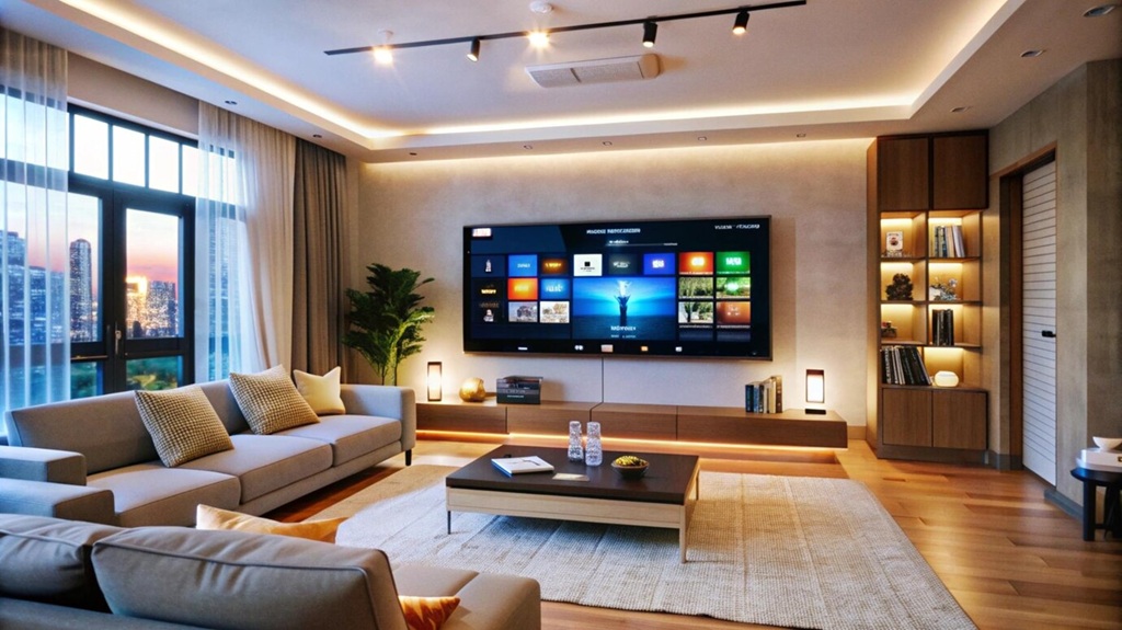 What is the best lighting for a living room TV?
