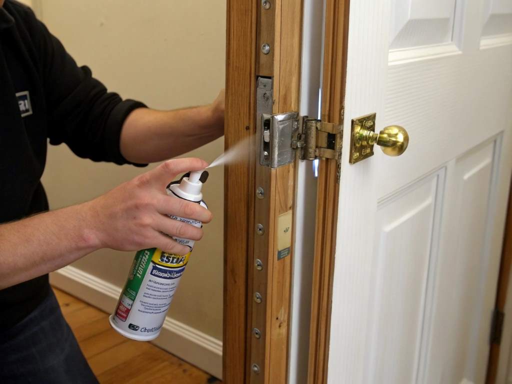 How to Apply Lubricant to Door Hinges
