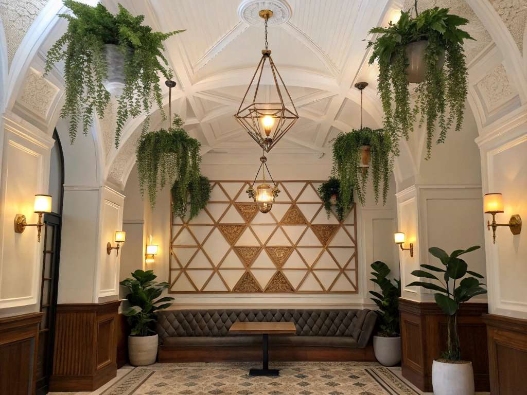decorate alcoves in high ceilings with creative tips