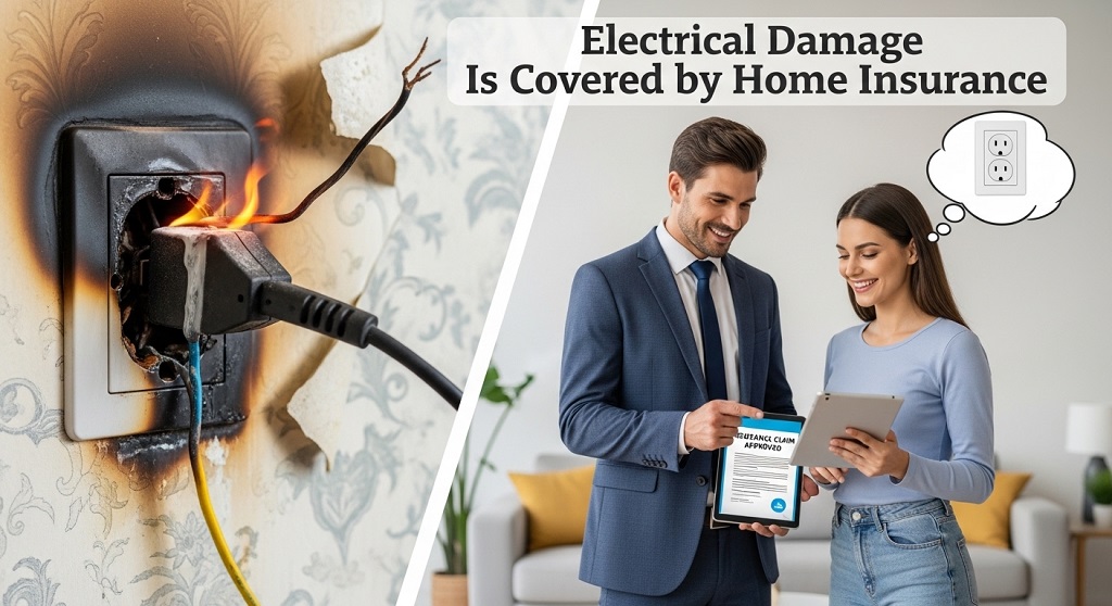 home electrical panel damaged after lightning strike inspection